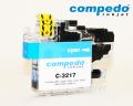 Patrone C-3217 cyan mit Chip fr Brother LC-3219C, LC-3217C