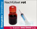 Nachfllset 40 ml Rot C6  fr Canon i9950 u. a.