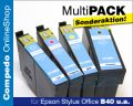 Multipack 4er C-1001-4 fr Epson Stylus Office B40 u.a.