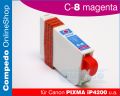 Kompatible Patrone C-8 Magenta fr Canon PIXMA iP4200 u.a.